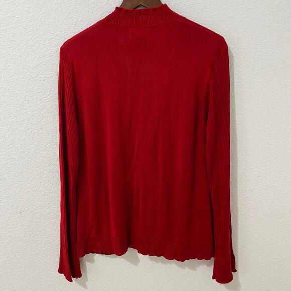 Vintage Requirements Cardigan Sweater Built in Tank Womens Size L Long Sleeve - Picture 2 of 8